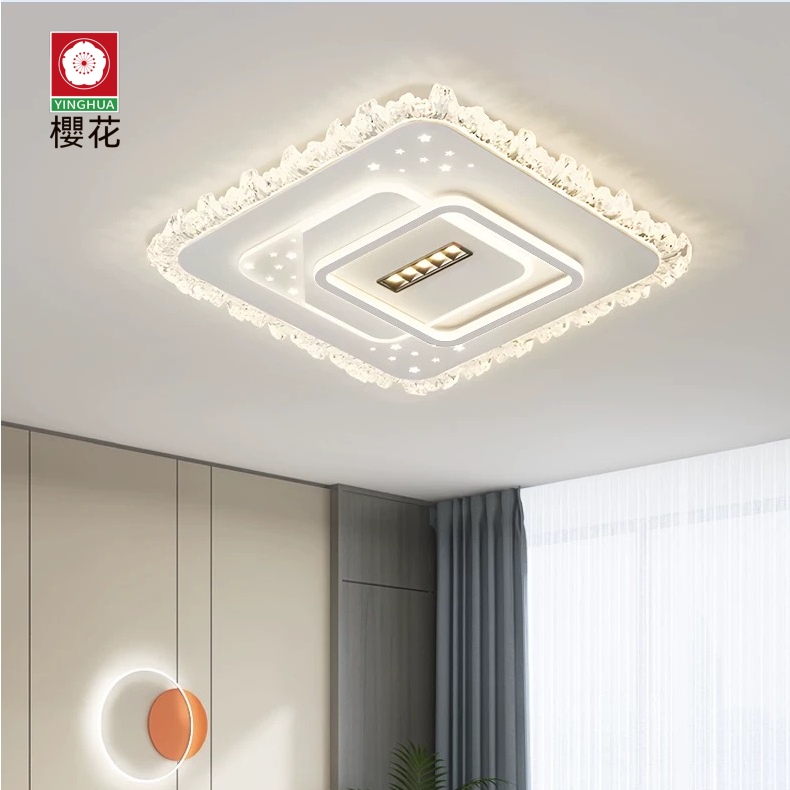 樱花客厅灯简约大气带音箱创意房间超薄超亮全光谱大厅