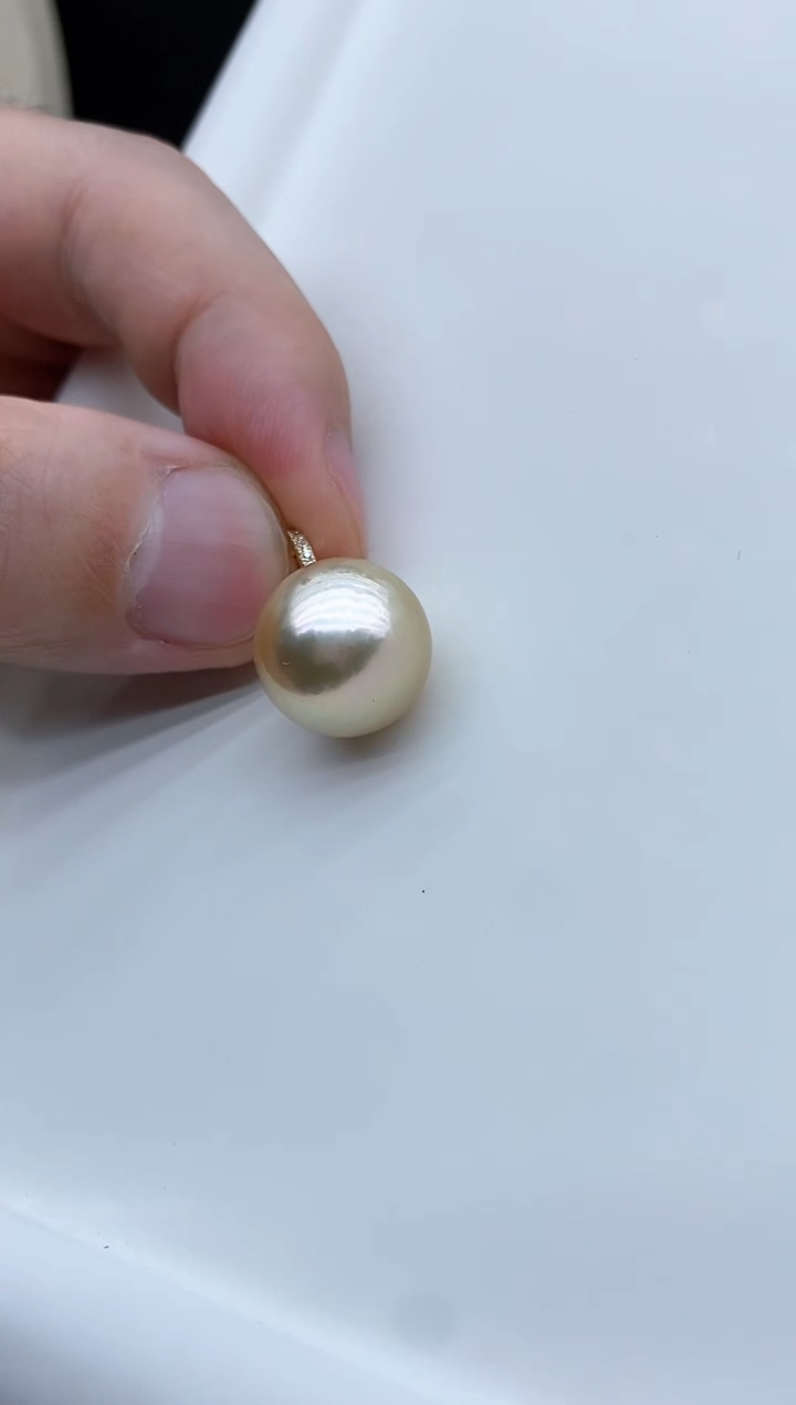 【闪购商品】海水珍珠戒圈银S925镶嵌8-8.5mm