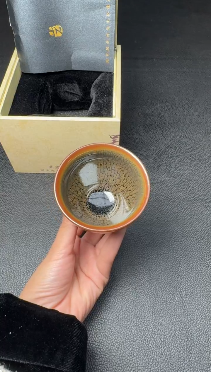 【闪购商品】茶盏建盏故事吴继旺鹧鸪斑91