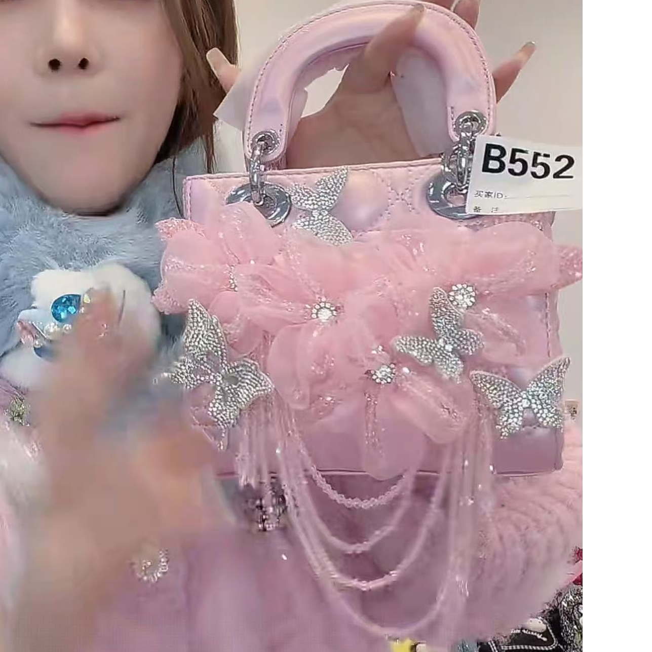 格格家新款定制女包蝴蝶戴5882