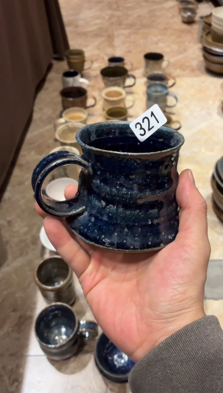 瓷片小**️321长生蓝咖啡杯1个