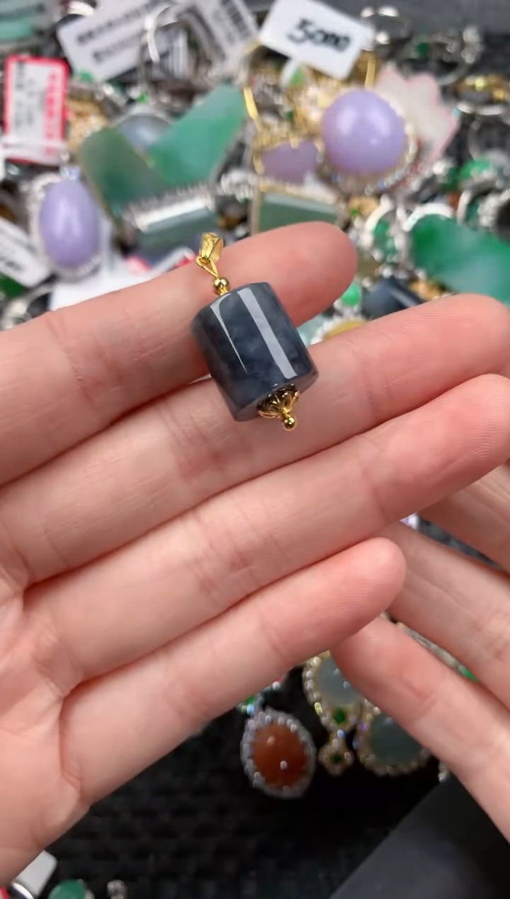 银S925镶嵌戒指翡翠12-12-12    7