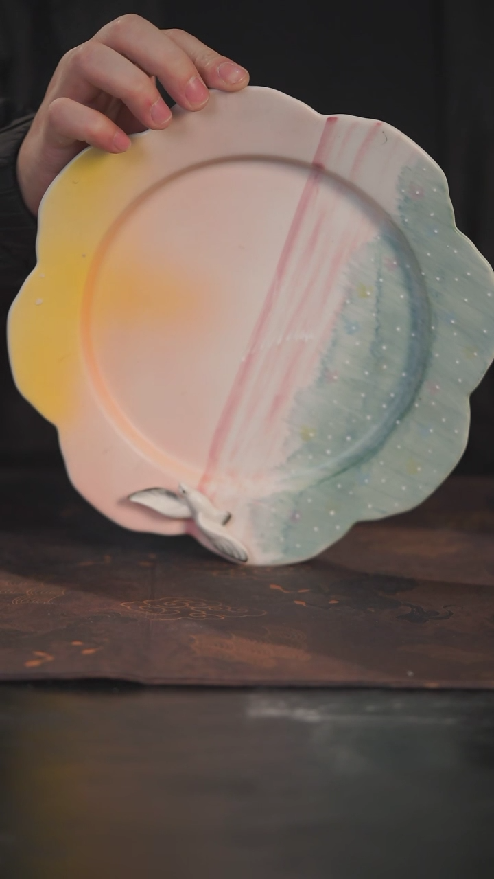 【闪购商品】杯如花手绘手作陶瓷@@322