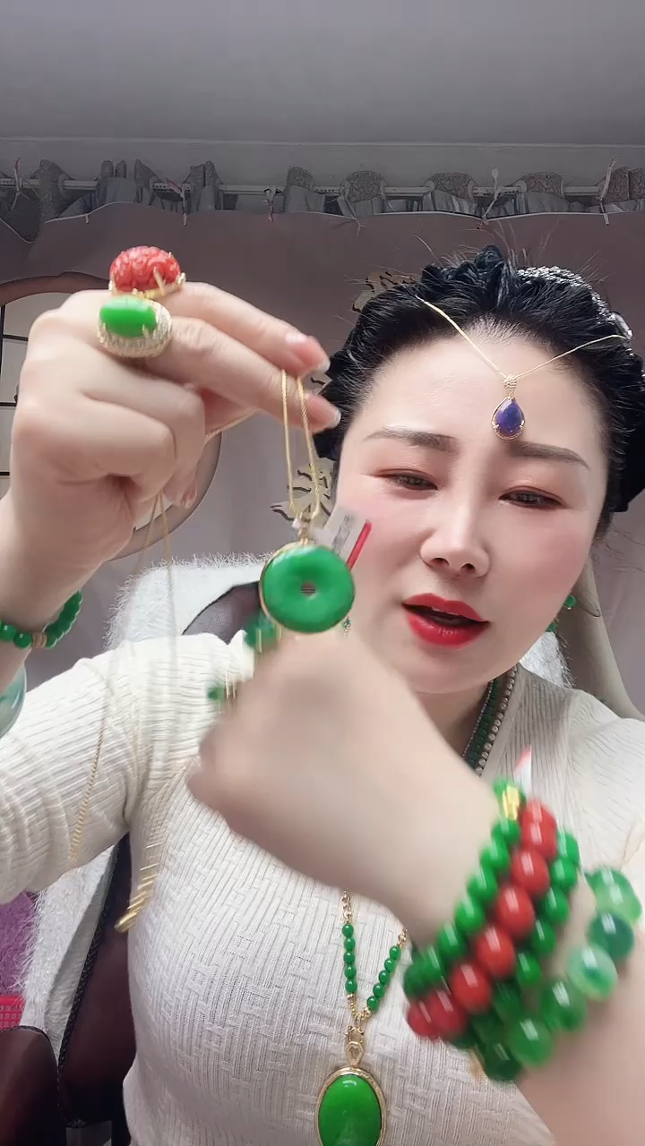 【闪购商品】翡翠14K金镶嵌颈饰X9号