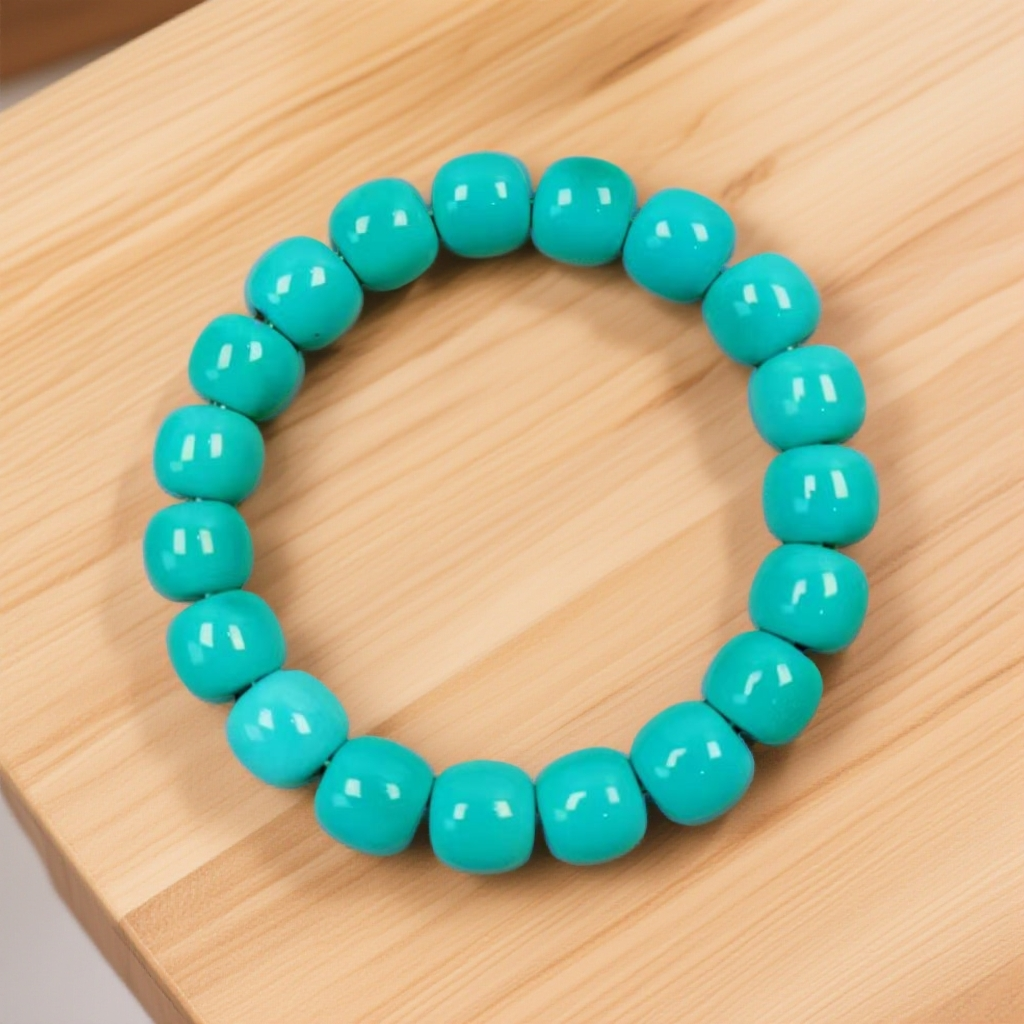 湖北原石原矿高瓷果冻绿料12mm老型珠手串