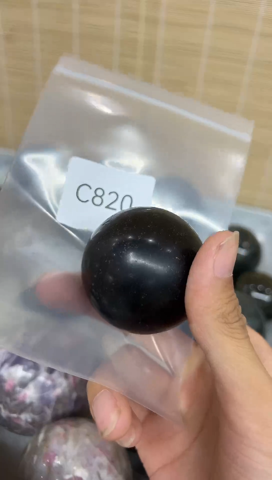 未镶嵌珠宝半成品碧玺黑*啡C820 约4.9cm