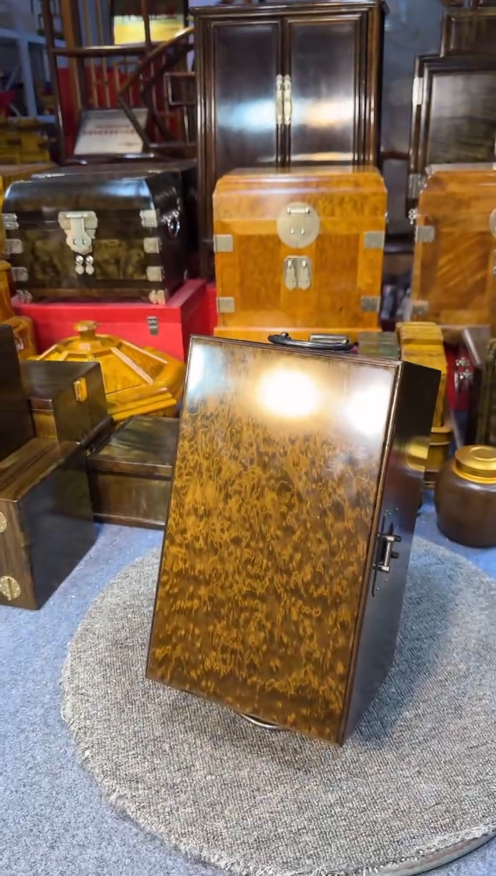 【闪购商品】乌木类成套家具精品阴沉乌木盒中盒Y19