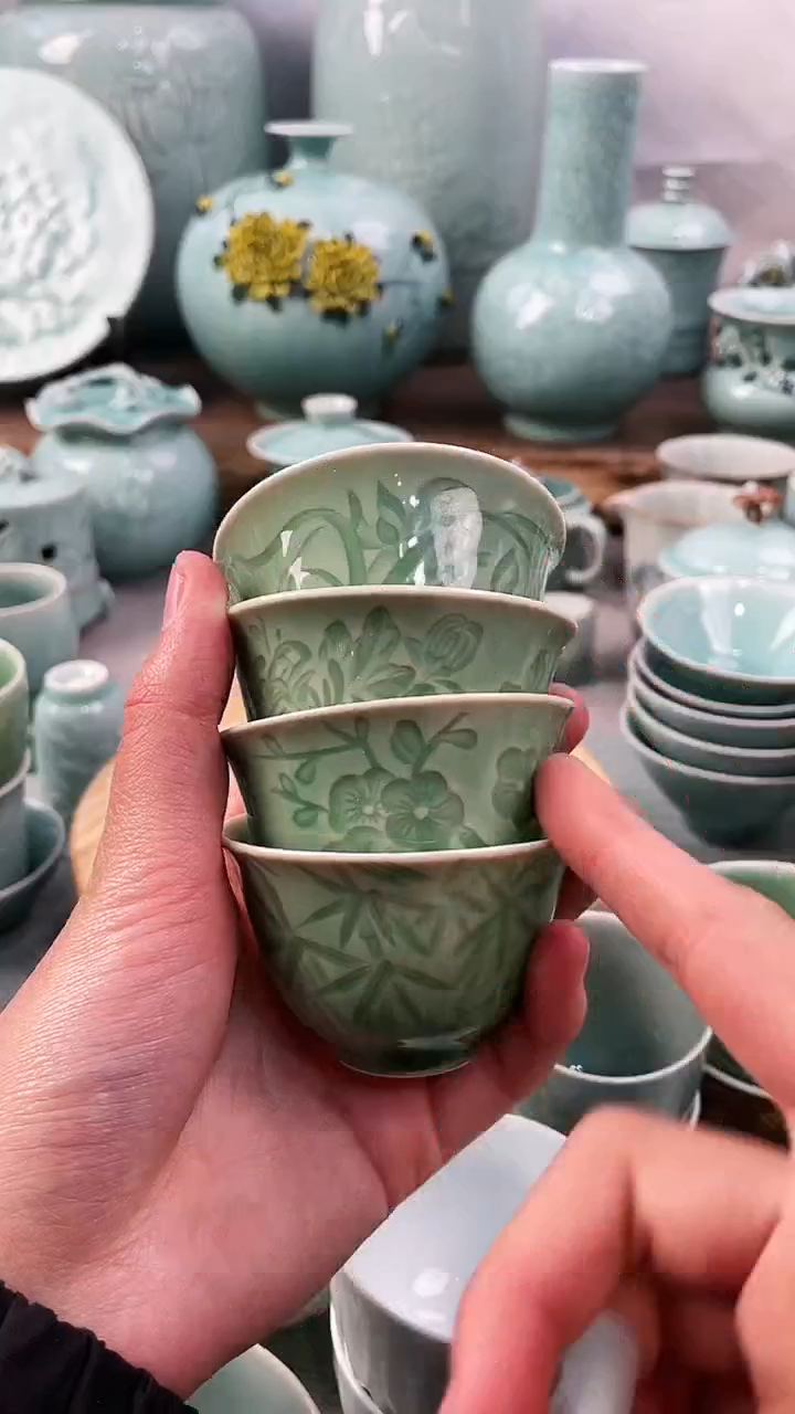 【闪购商品】特价 微瑕 慧仙青瓷