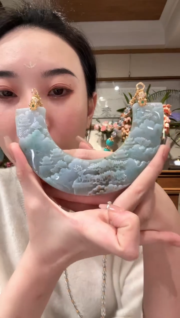 【闪购商品】翡翠颈饰未镶嵌国风
