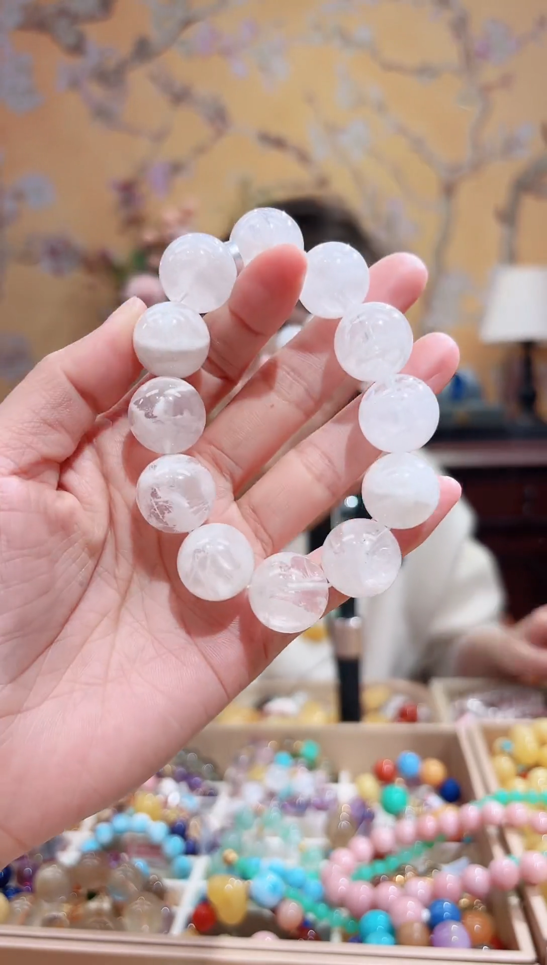 未镶嵌手链水晶设计款手串17.8天然晶体结构