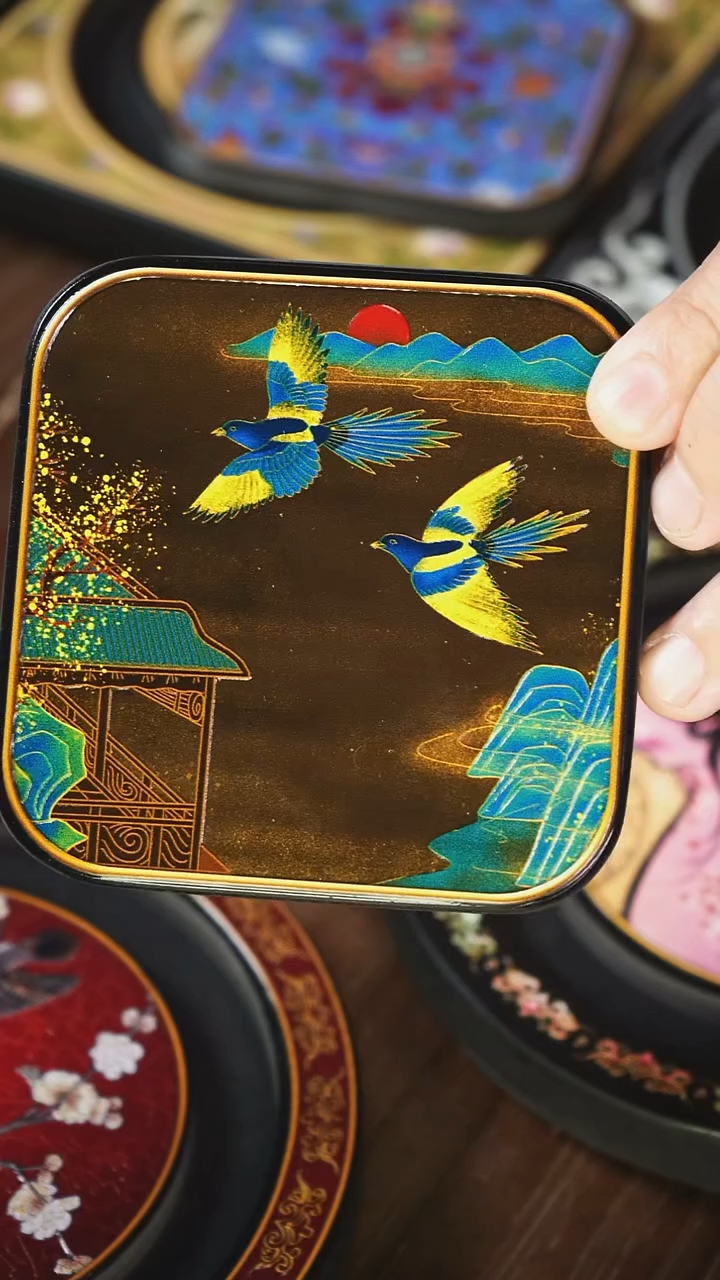 壹藏贰宝飞燕杯垫一片