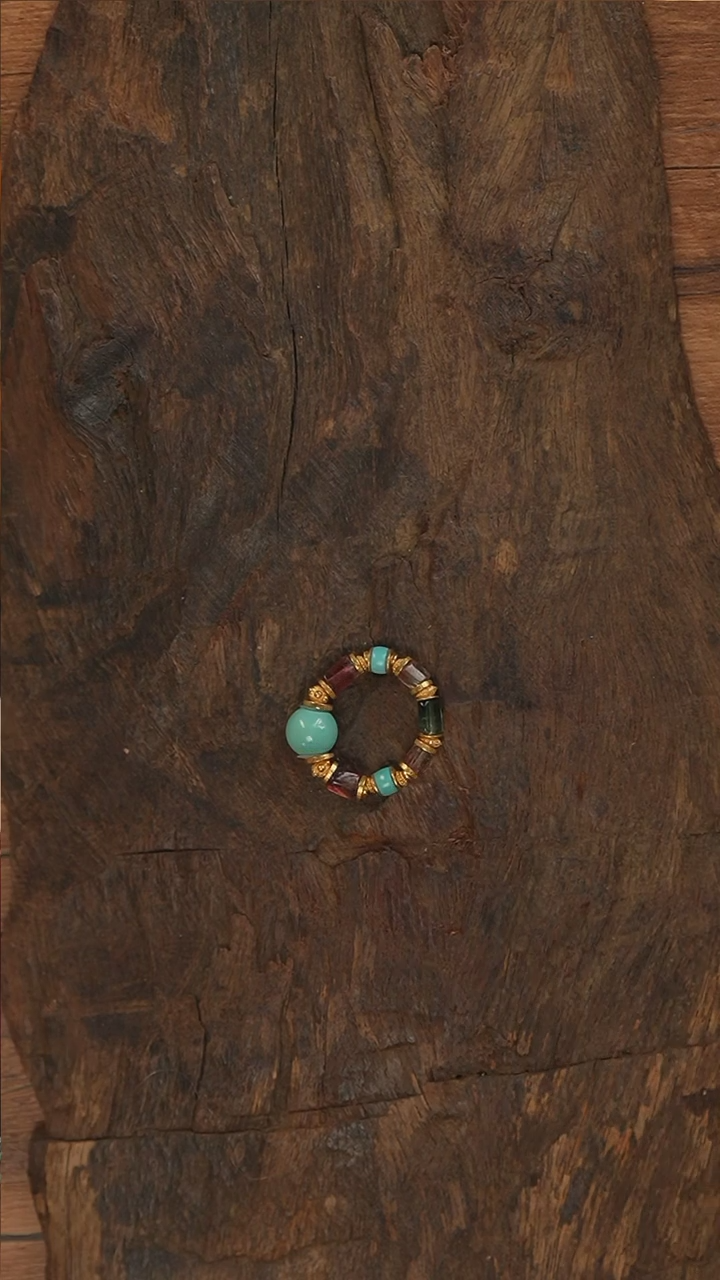 【闪购商品】绿松石戒指18K金镶嵌S2320-定制