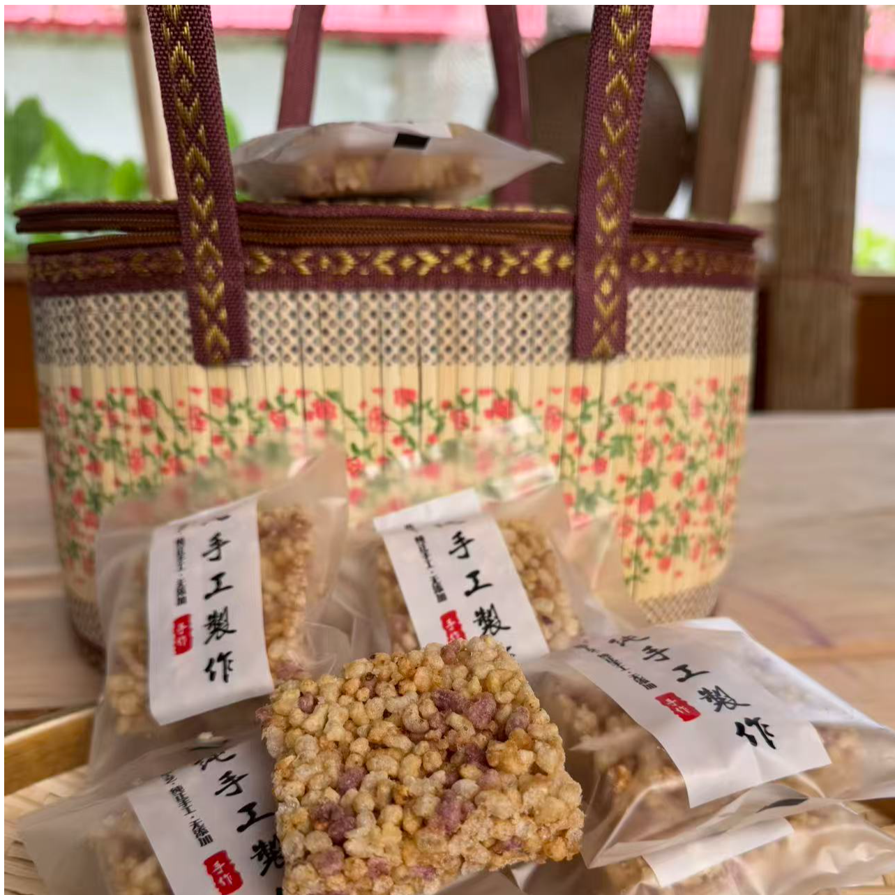 红糖米花糖老式怀旧老款米糖纯手工广西特产休闲童年零食厂家直销