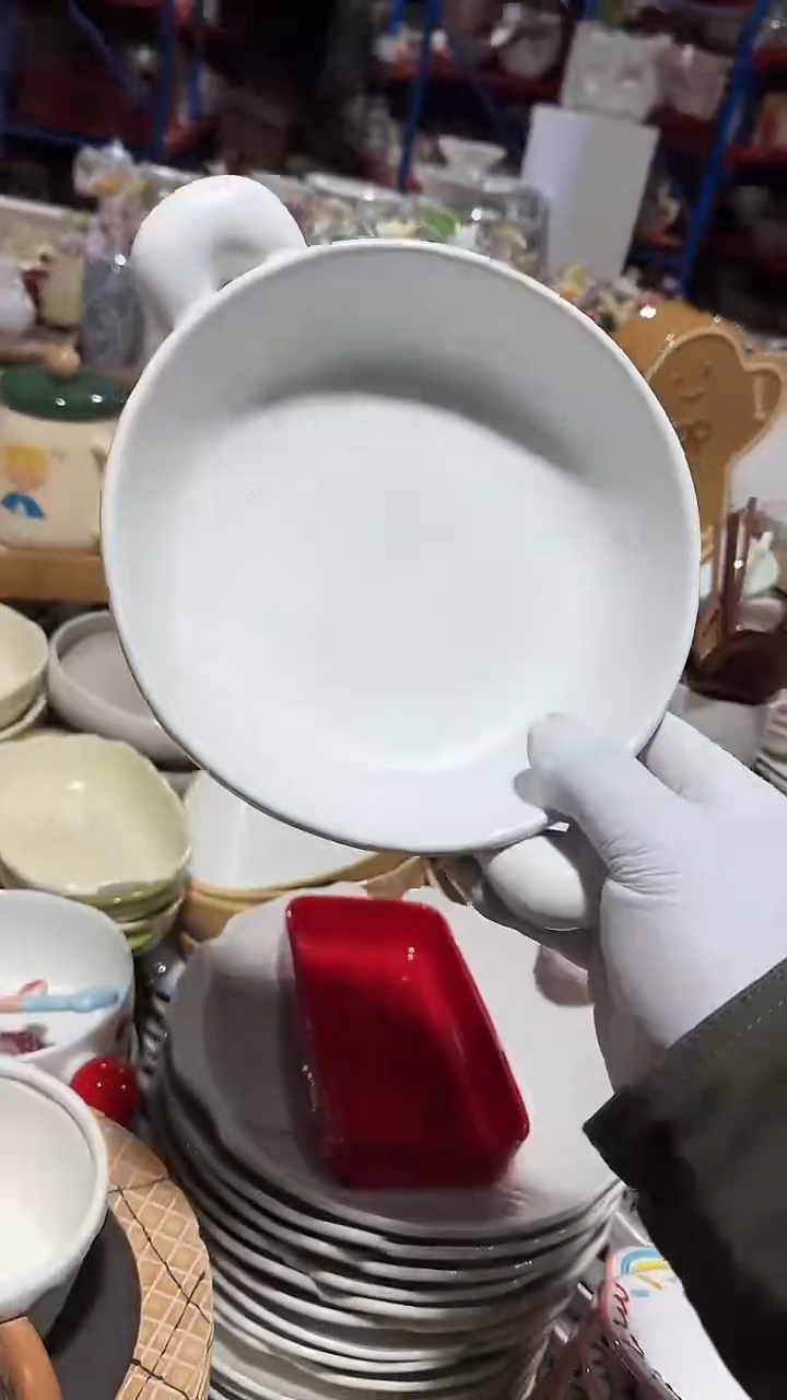 陶瓷胖胖大号双耳碗微瑕 凑满20元包邮