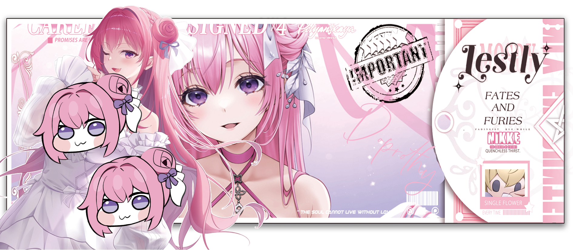 《胜利女神》周边二创精美亚克力镭射票