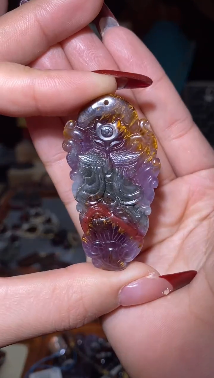 【闪购商品】水晶吊坠未镶嵌极光凤九