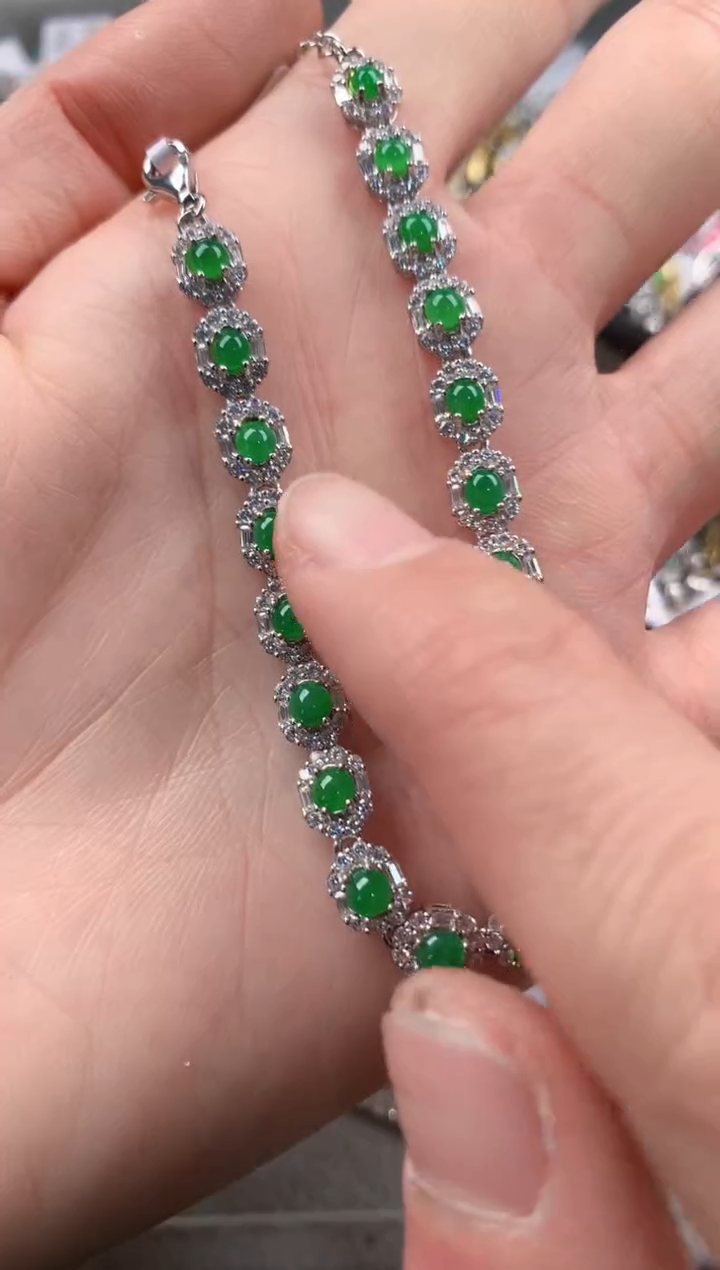 银S925镶嵌戒指翡翠222    5