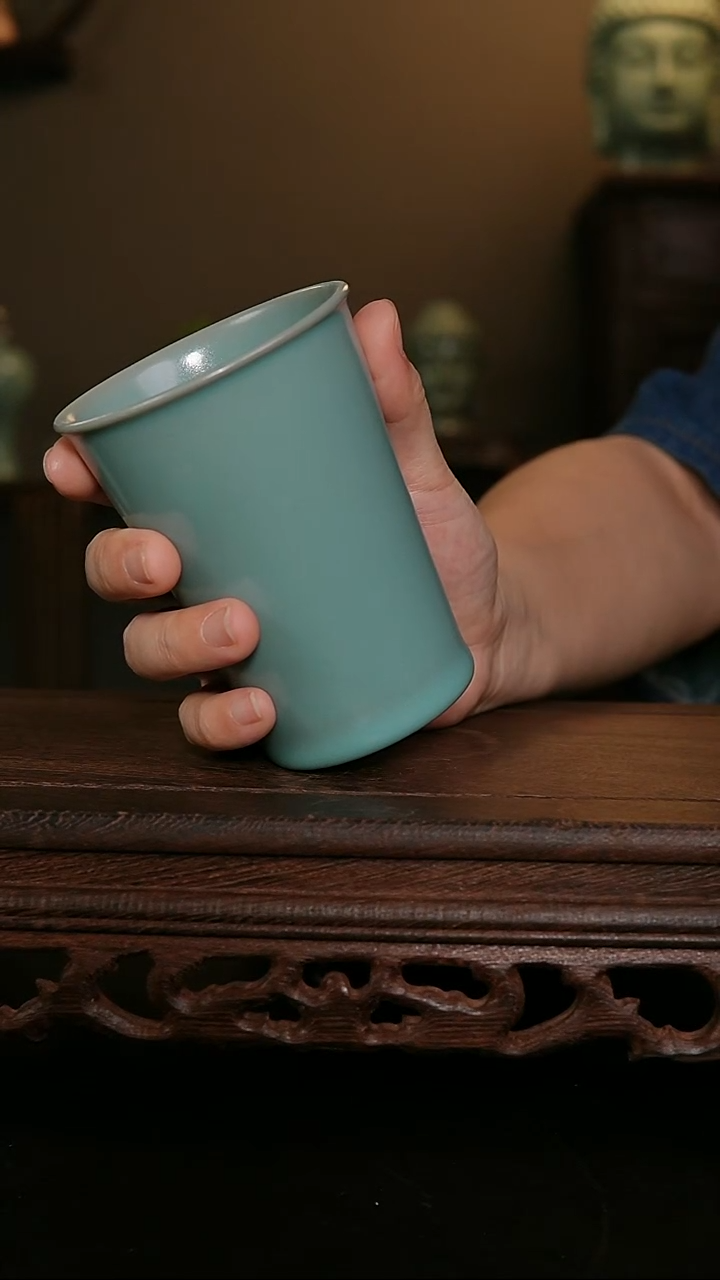 摆件仿古手工可乐杯  不开片