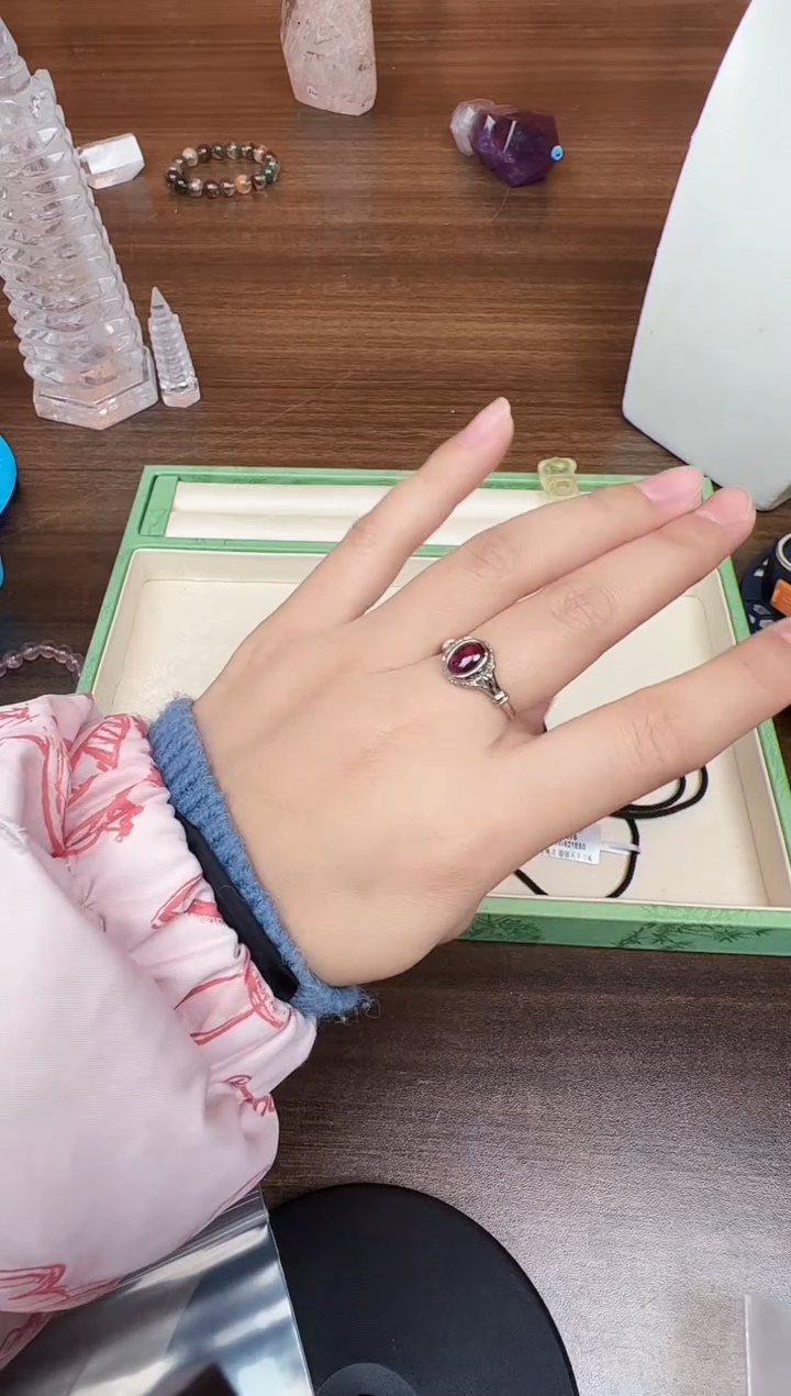 未镶嵌戒指石榴石悦2540