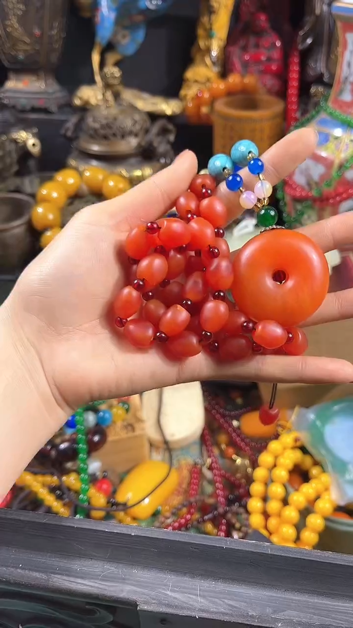 【闪购商品】蜜蜡颈饰未镶嵌【闪购商品】红色蜜蜡项链d1