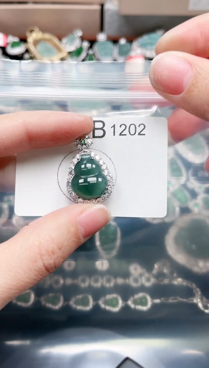 【闪购商品】翡翠颈饰未镶嵌1302赠皮绳