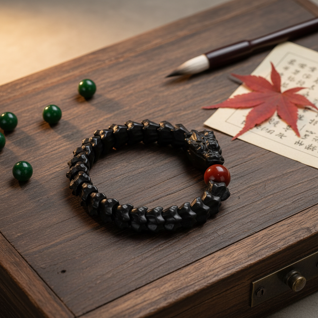 和田塔青龙骨手串