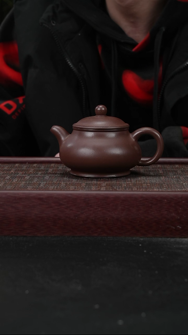 茶壶紫砂ZJF    老紫泥    潘壶   250cc