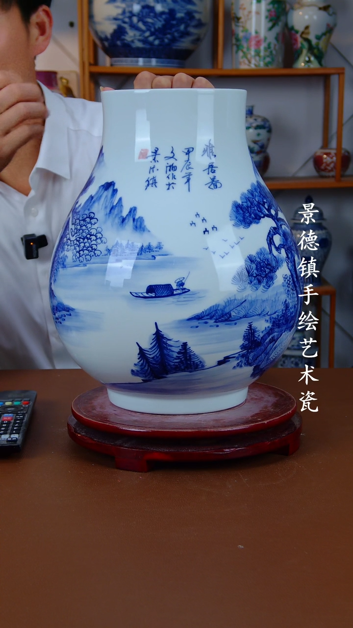 摆件景德镇手工手绘陶瓷摆件21