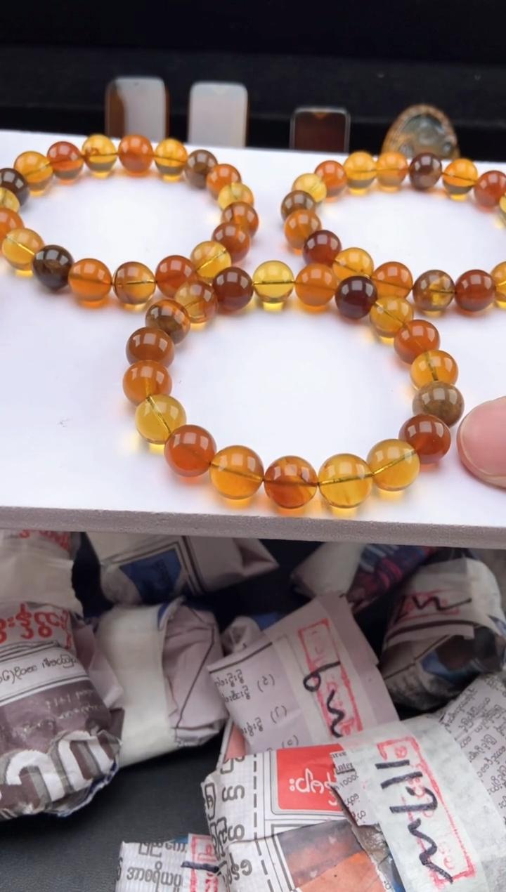 手链琥珀未镶嵌多宝手串【多样性发货其中一】