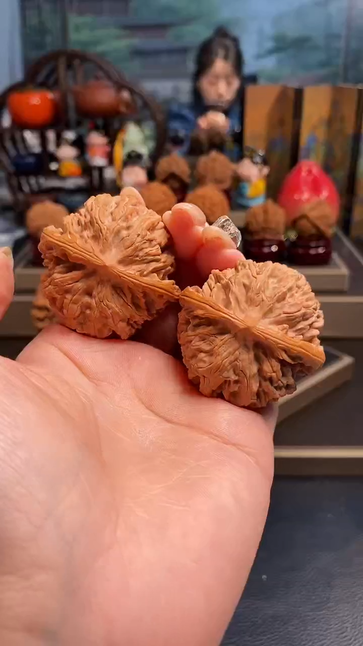 【闪购商品】文玩核桃把件F 634苹果园43尺