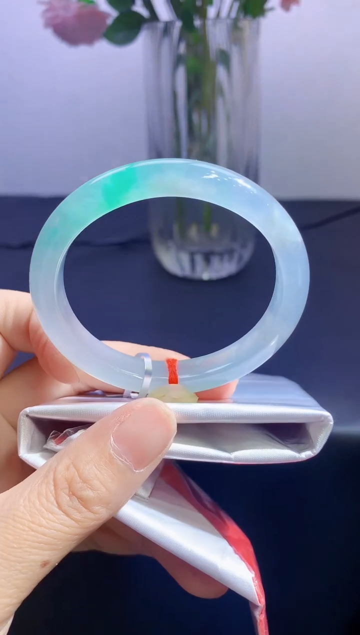 未镶嵌手镯翡翠翡翠手镯圈口53-t64