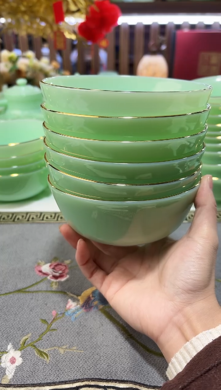 玉瓷 5.5英寸饭碗6个景德镇陶瓷