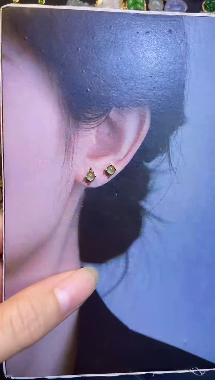 吊坠(不含链)银S925镶嵌翡翠1