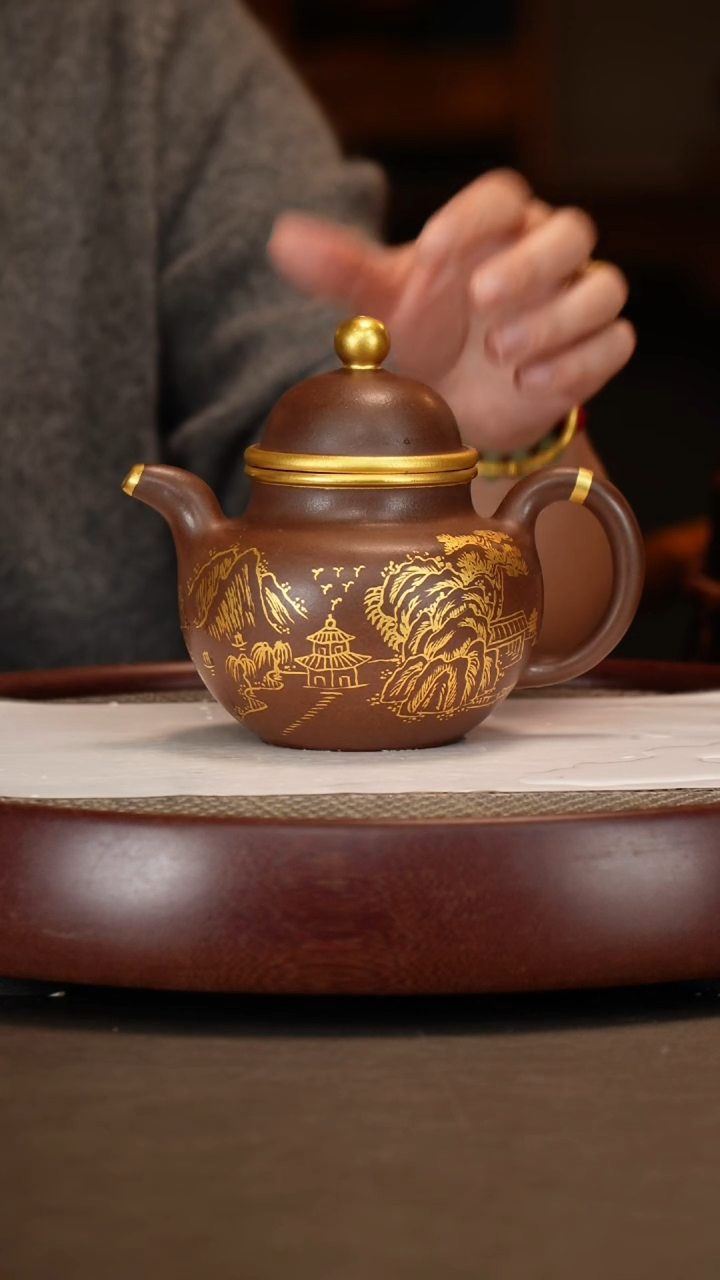 【闪购商品】紫砂茶壶大亨掇球+张云巨幅画+邵德华画+杯