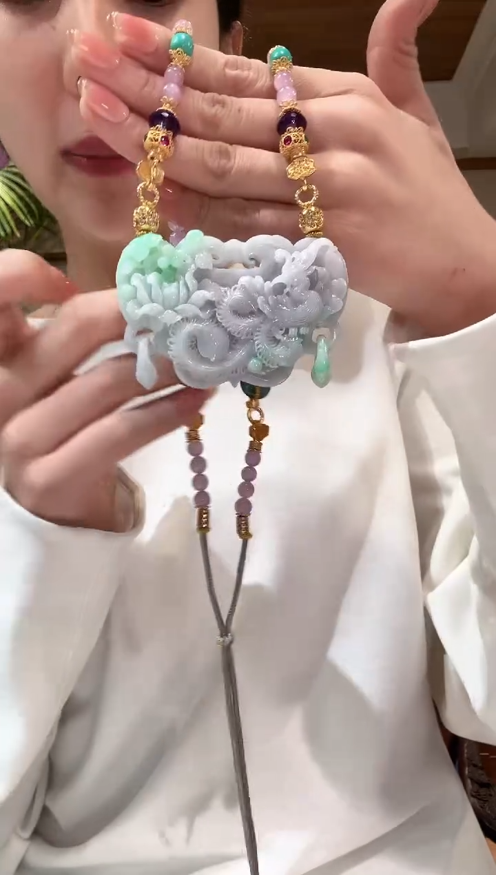 【闪购商品】翡翠颈饰未镶嵌国风