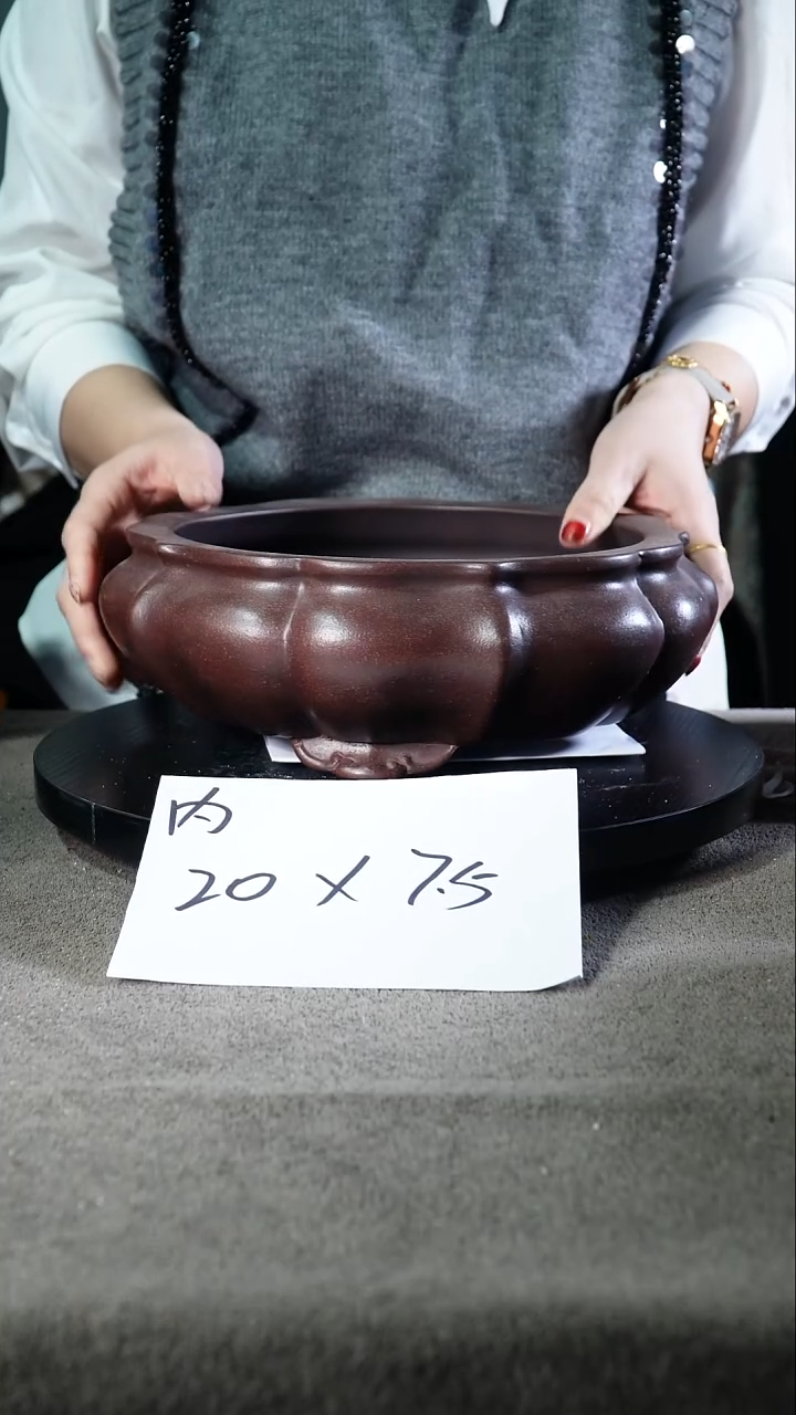 宜兴紫砂花盆小盆盆