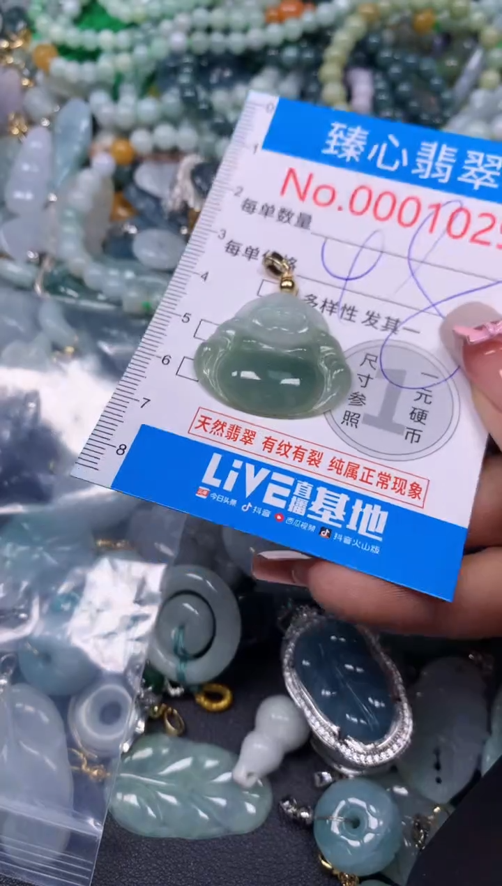 【闪购商品】翡翠颈饰未镶嵌含绳0001029