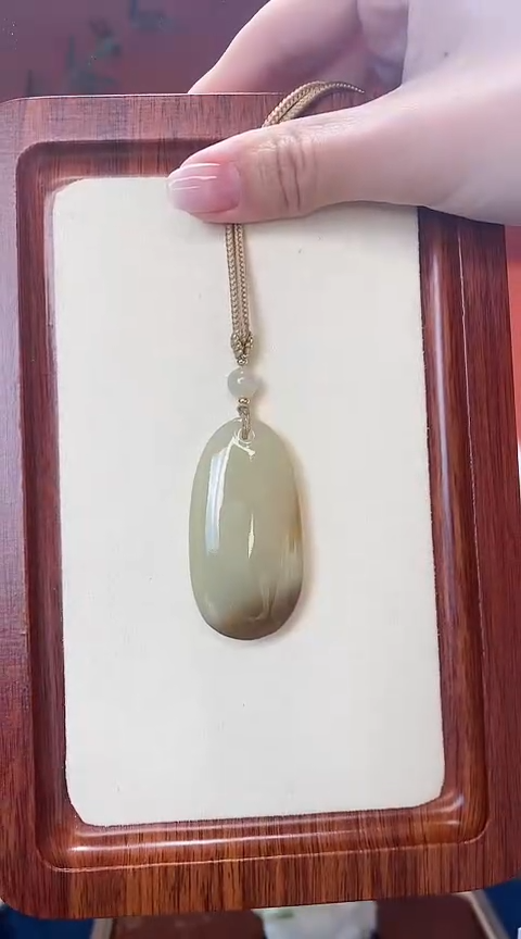 【闪购商品】和田玉挂件未镶嵌平安无事牌吊坠