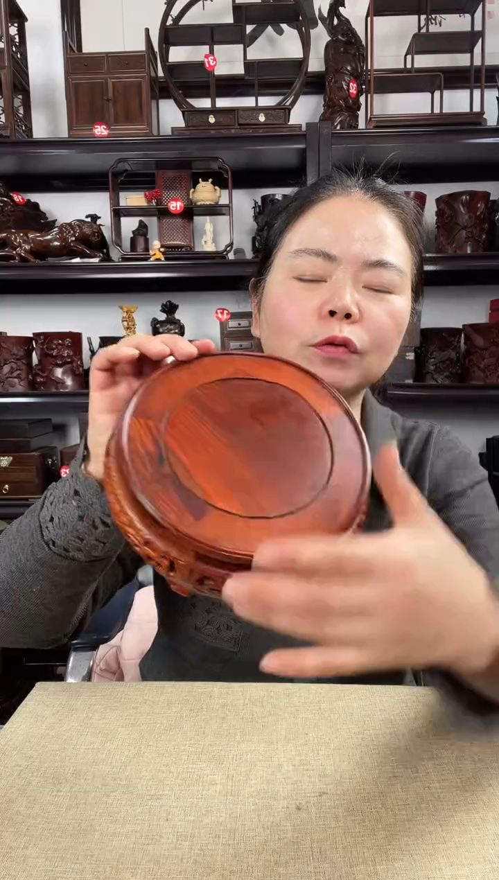 木16黄圆老李红木工艺品
