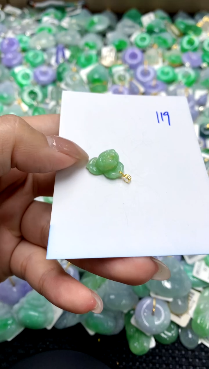 【闪购商品】翡翠颈饰18K金镶嵌11111111111111111