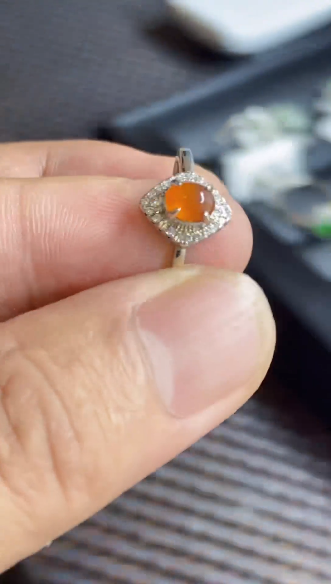 【闪购商品】翡翠戒指银S925镶嵌0000