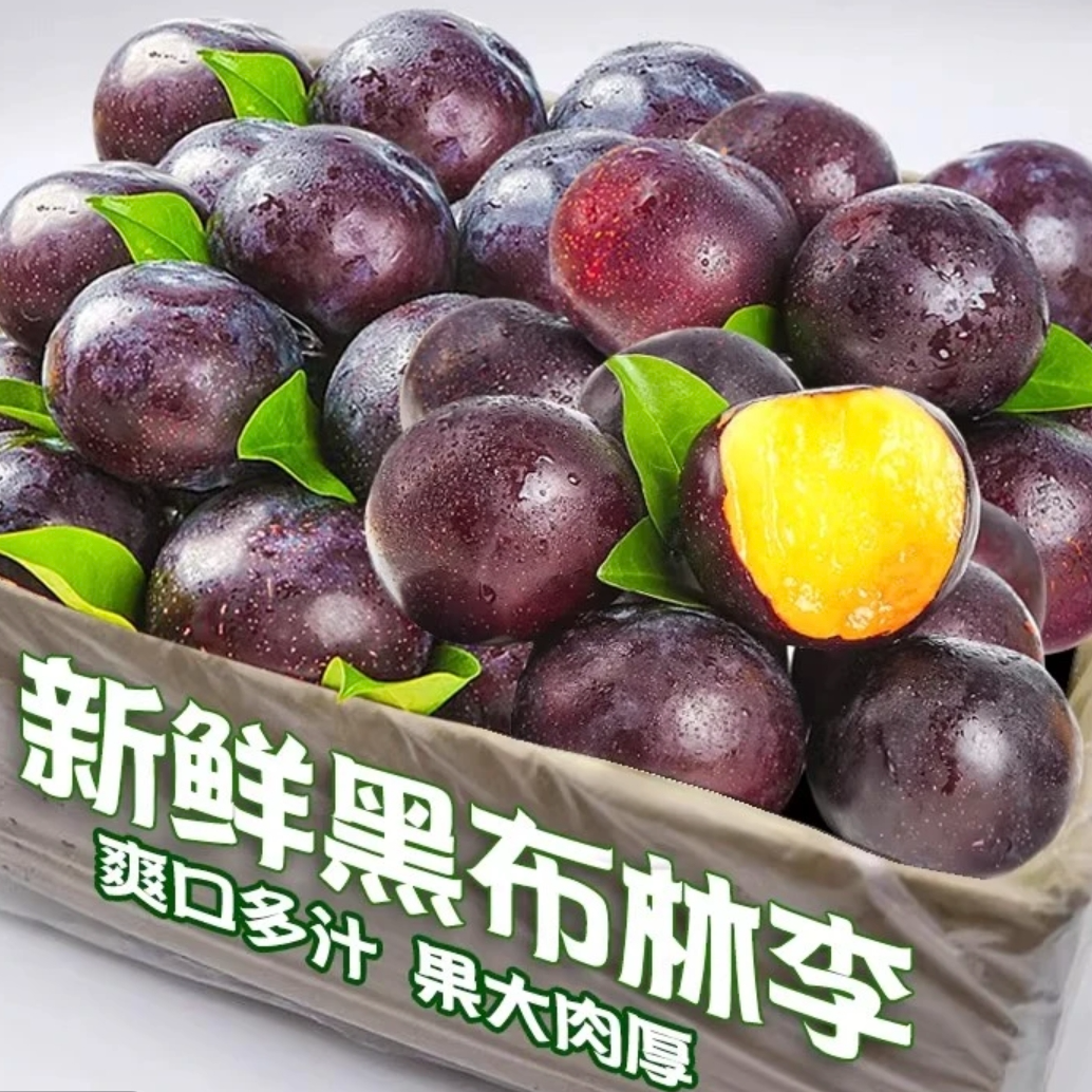 现摘新鲜黑布林李子 500g <8.13>