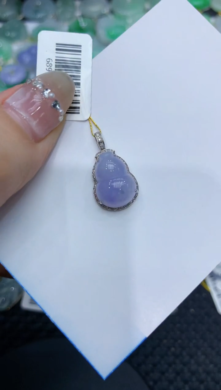 【闪购商品】翡翠颈饰18K金镶嵌222222222