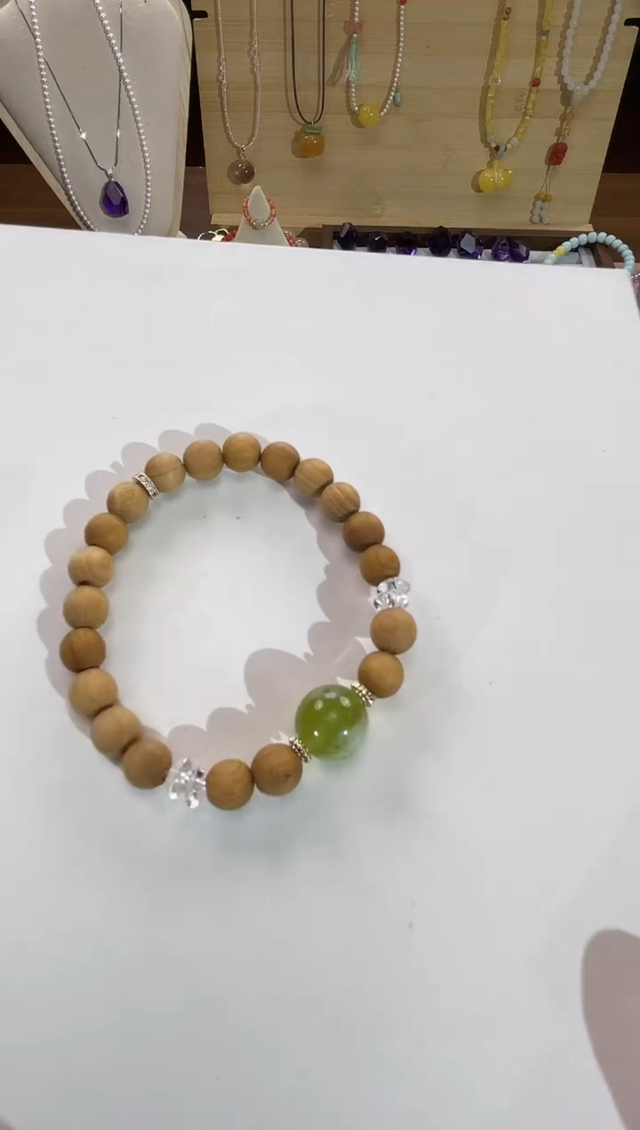 未镶嵌珠宝半成品水晶粒*。天然白水晶配珠4枚