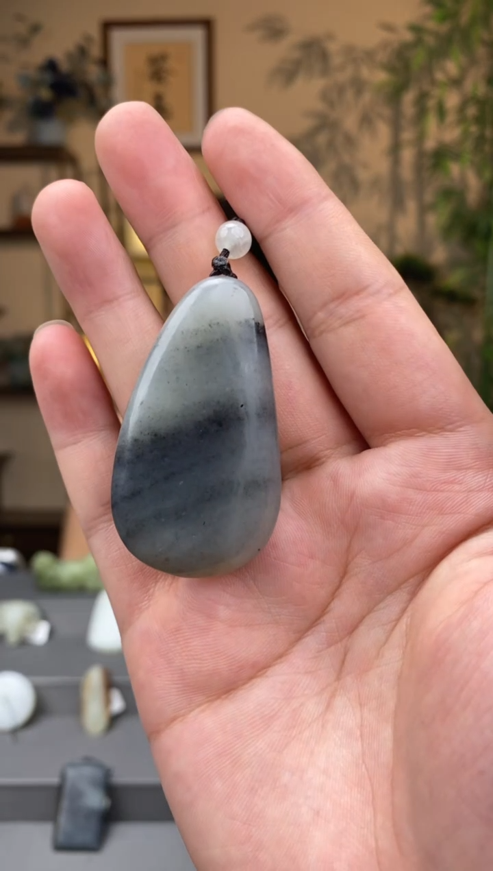 和田玉未镶嵌吊坠(不含链)1