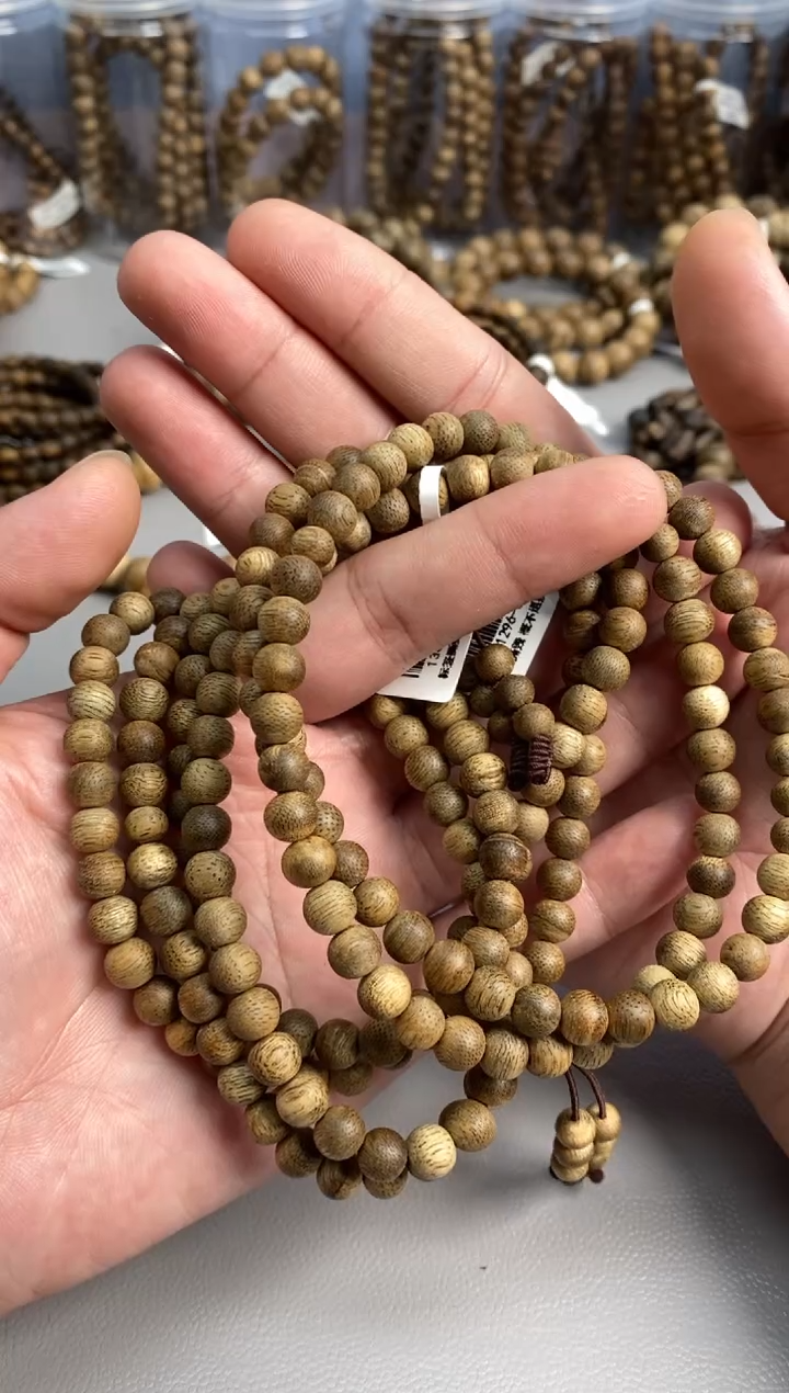沉香手串文莱圆珠长串0.7多样性发其一