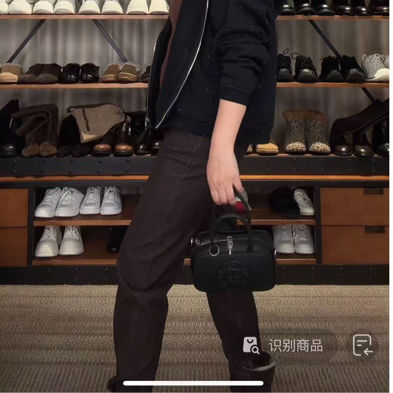 KOKO WANG秋冬新款轻奢小众真皮克罗手提包X2555K01S04