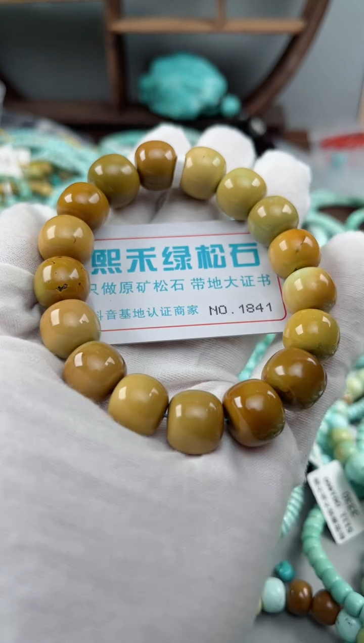 未镶嵌绿松石松石1841