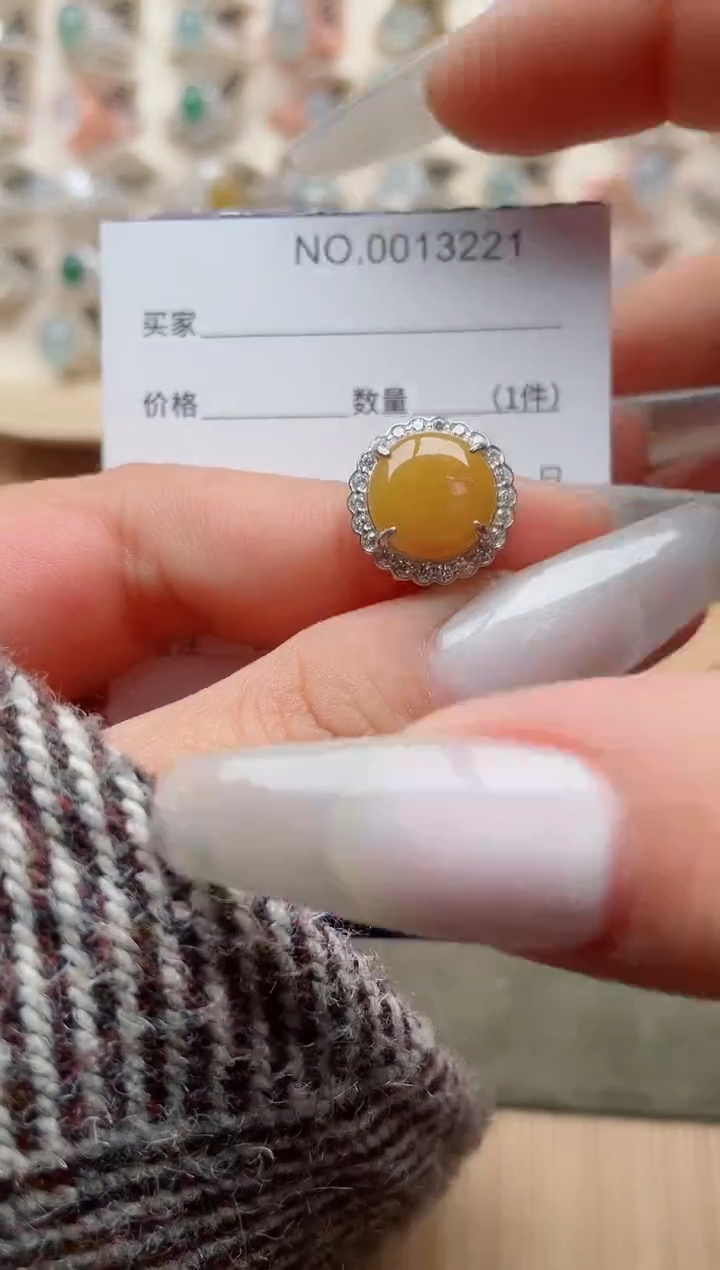 【闪购商品】翡翠戒指银S925镶嵌·