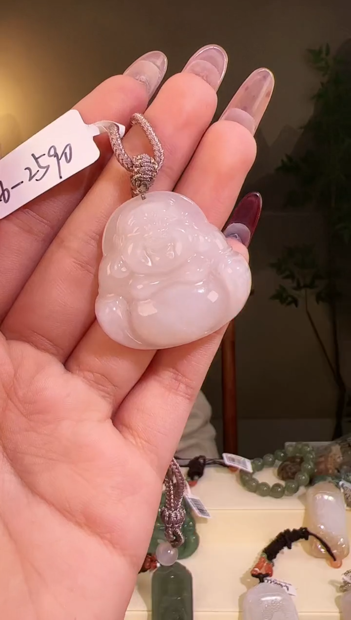【闪购商品】和田玉颈饰未镶嵌佛公带包容2590